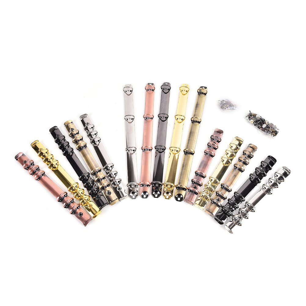 Colorful metal spiral binder clip stainless steel A4 A5 A6 binder file folder clip ring binder clip iron clip