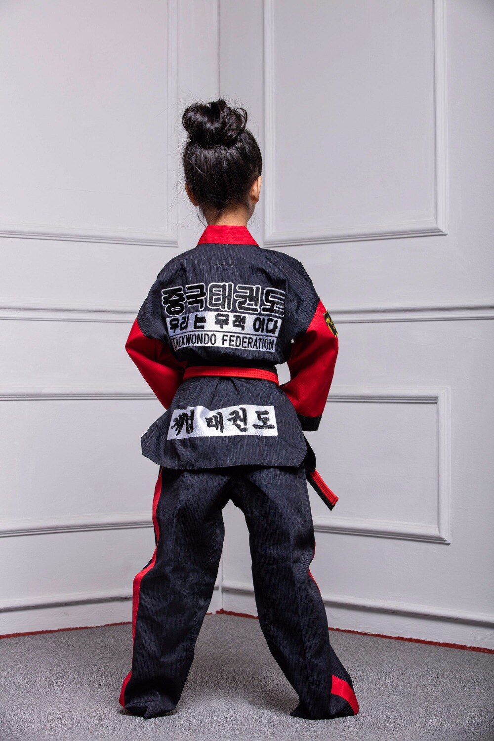 Taekwondo Dobok Clothes Child ITF Karate Suit Taekwondo Uniform Karate Clothes White TKD Clothing