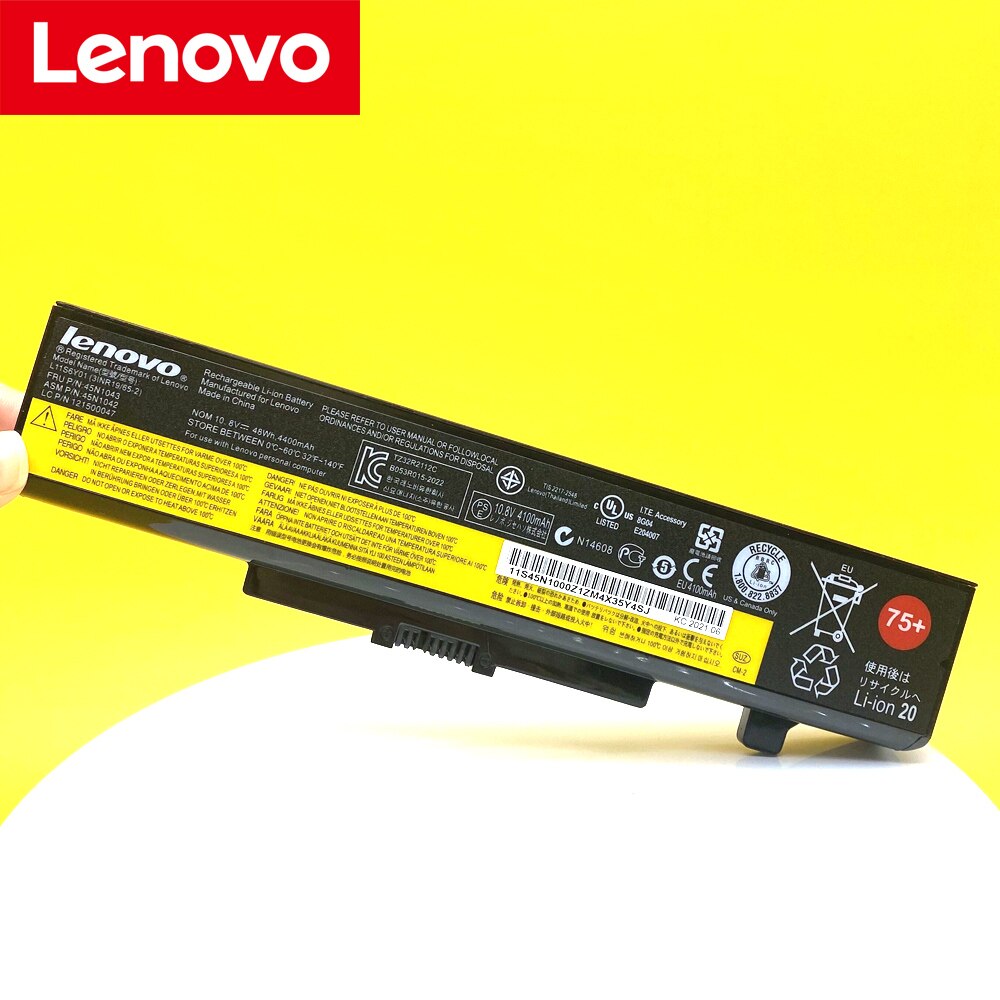 Alkuperäinen kannettavan tietokoneen akku lenovo ideapad  g480 g485 y480 g410 g400 g500 g510 g580 g485 z480 z485 g585 l11 l 6 y 01 :lle