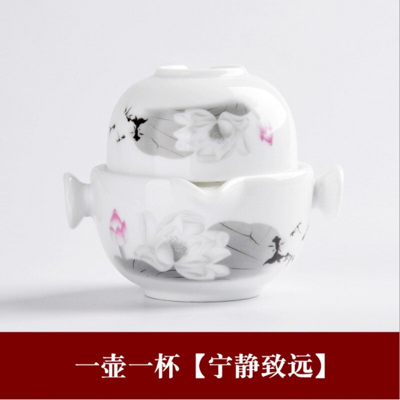 TANFEI Juego De Té Tradicional De Ceráica China, Juego De Té Para