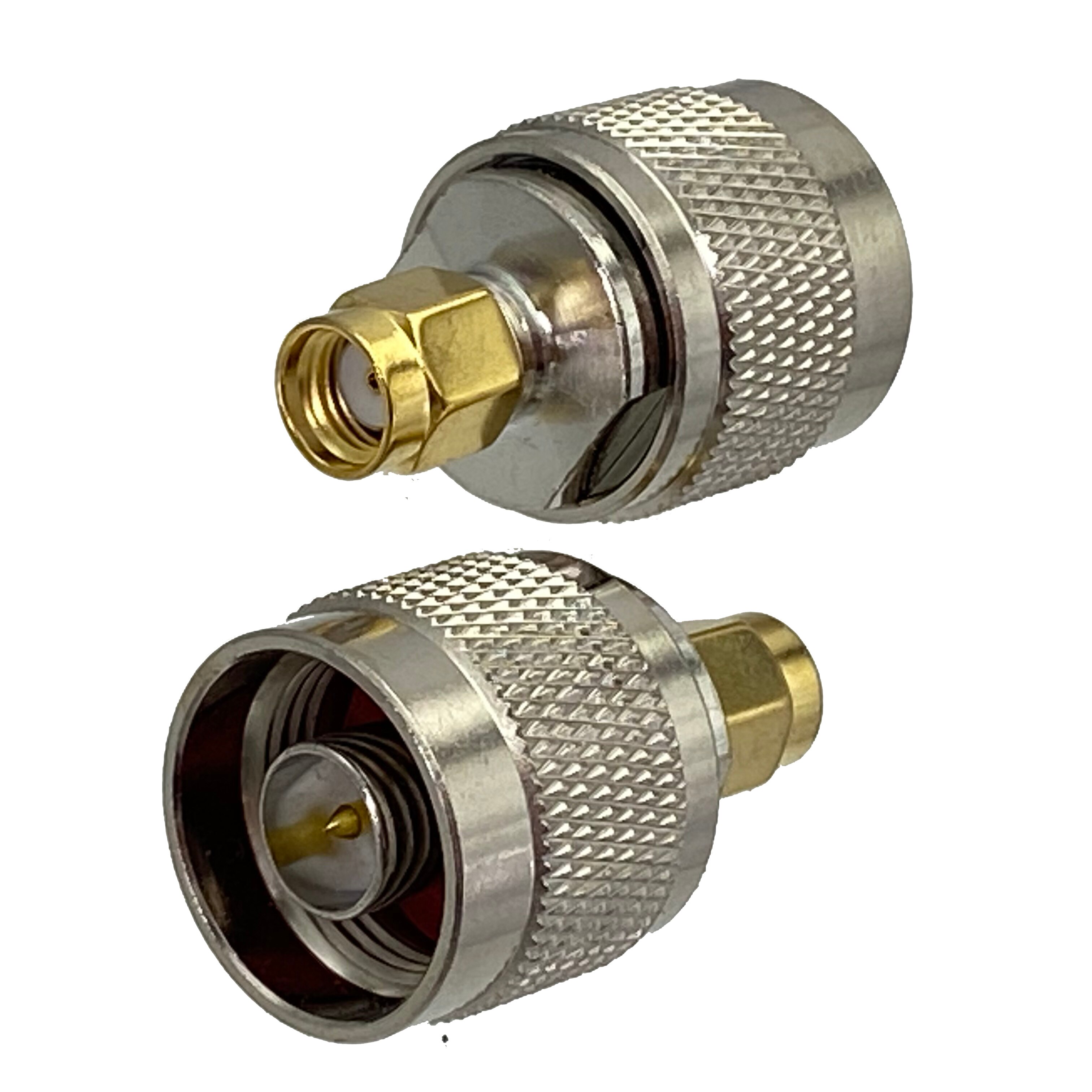 1pcs Connector Adapter N to SMA RP SMA Flange &amp; Bulkhead Male Plug &amp; Female Jack Wire Terminal RF Coaxial Converter: Type 12---1pcs