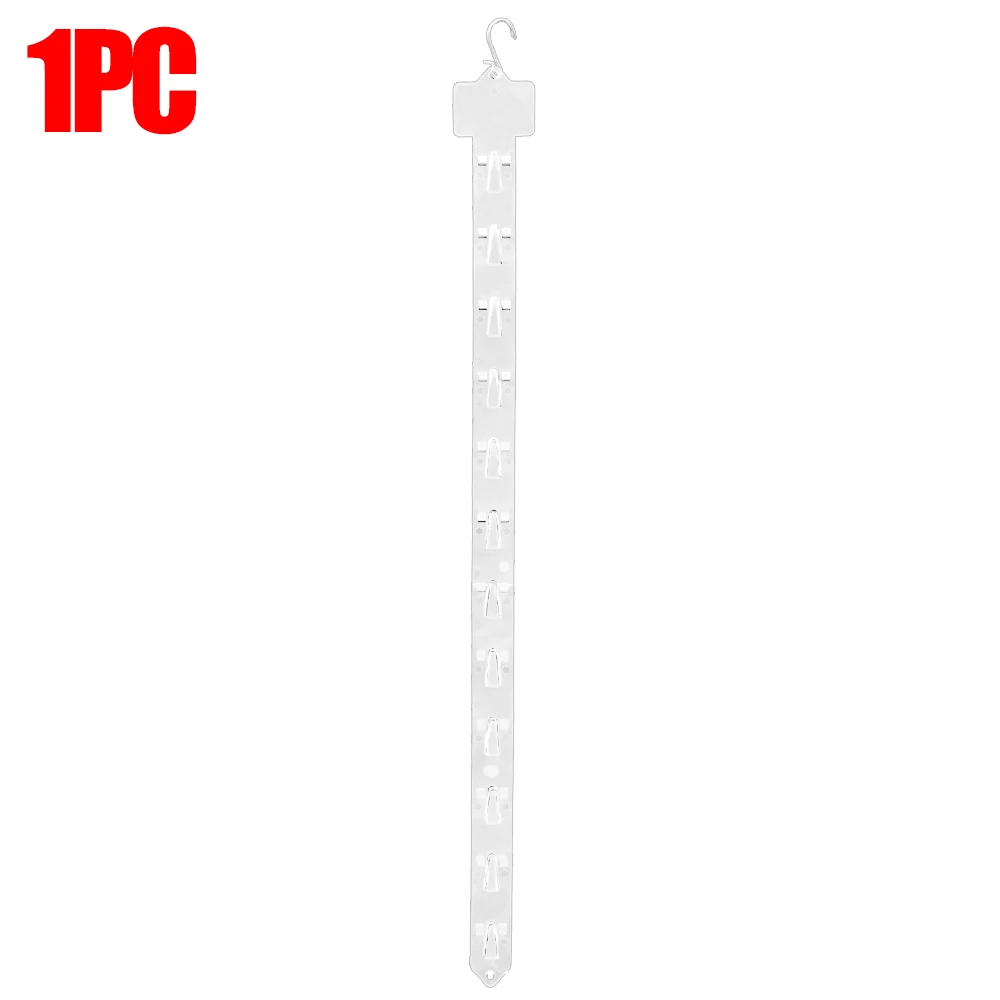 Plastic Snack Hanging Strips Store Hang Snacks Display Hanger with Hooks Supermarket Shelf Shop Merchandising Clip Strip Hooks: Bronze