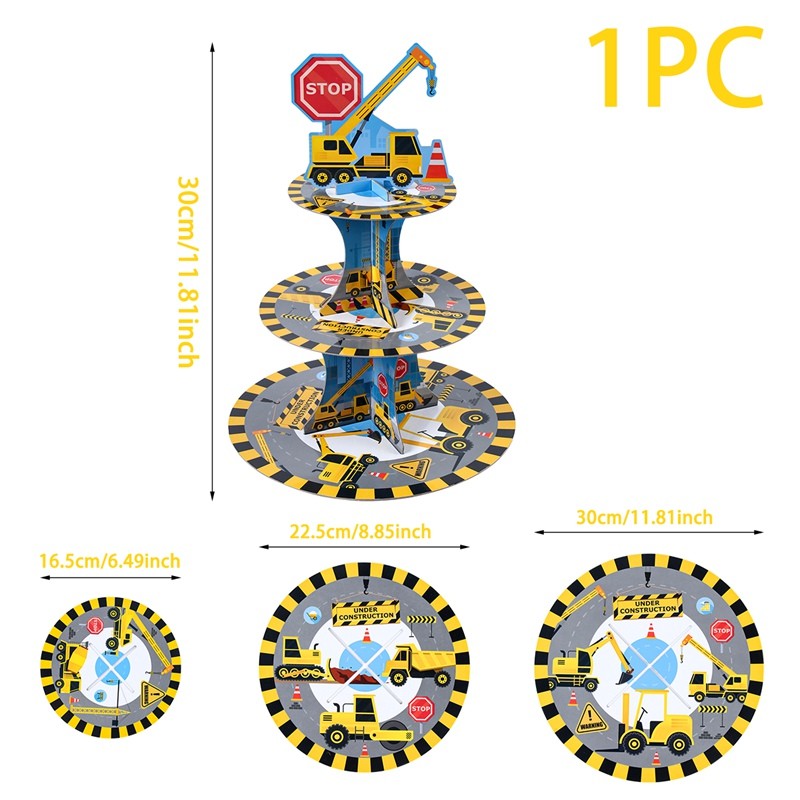 Construction Vehicle Party Disposable Tableware Birthday Party Decorations Kids Boys Engineering Truck Plate Cup Birtday Decor: army green
