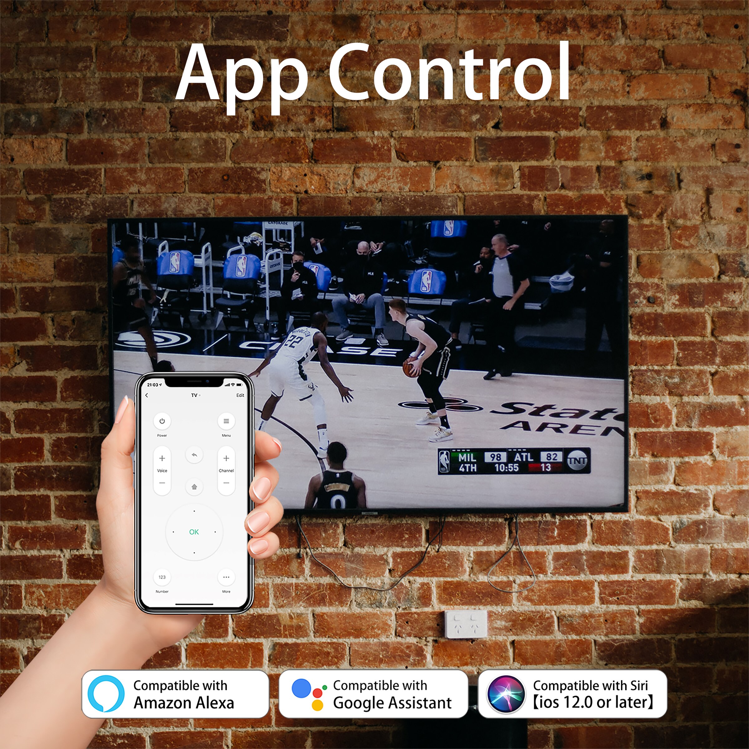 Smart IR Remote Control Universal Infrared Blaster Tuya App Works with Alexa Google Home Siri