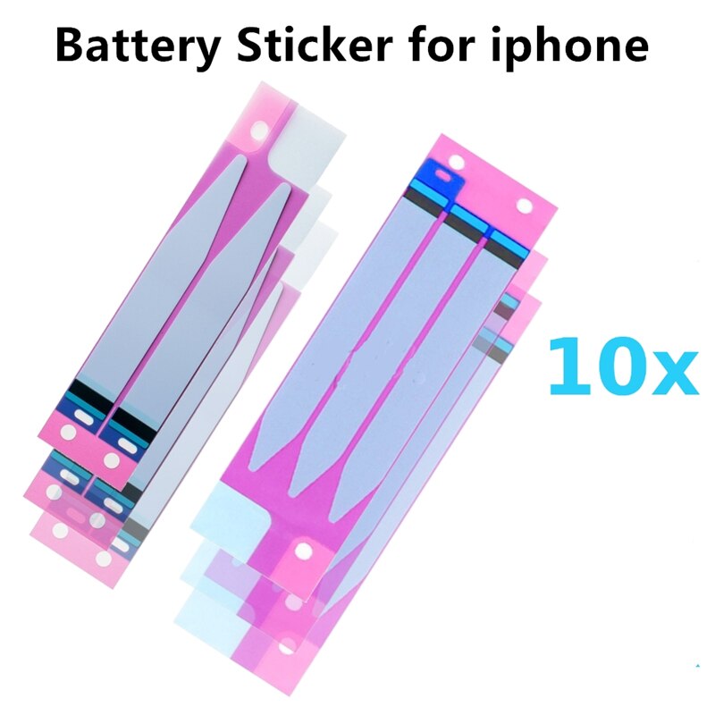 10Pcs Batterie Adhesive Aufkleber für iPhone 6 & 6S Plus 5S 7 7Plus 5 Doppel Band ziehen Reise Kleber Ersatz Teile Au17