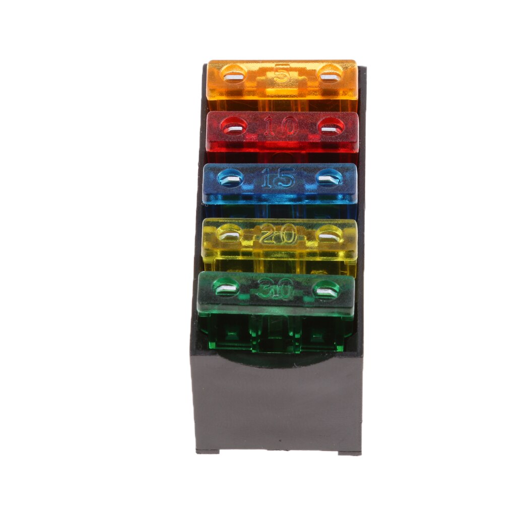 12V-24V Car 5 Way Circuit Standard Blade Fuse Box Holder Distribution Block