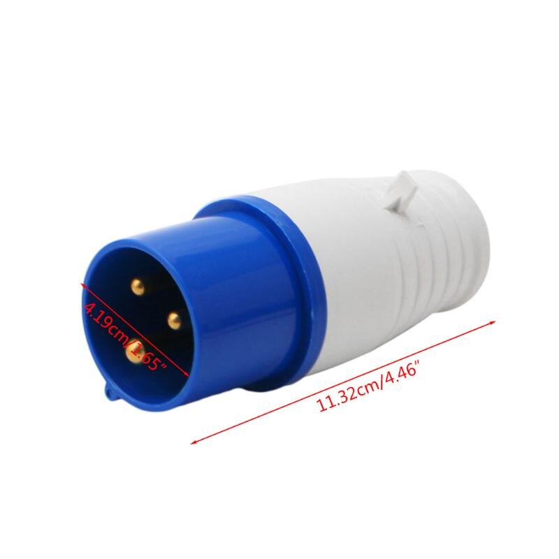 16 amp 3 ben industristik 220-250v vejrbestandige  ip44 2p+e 3 fase 16a y4qc