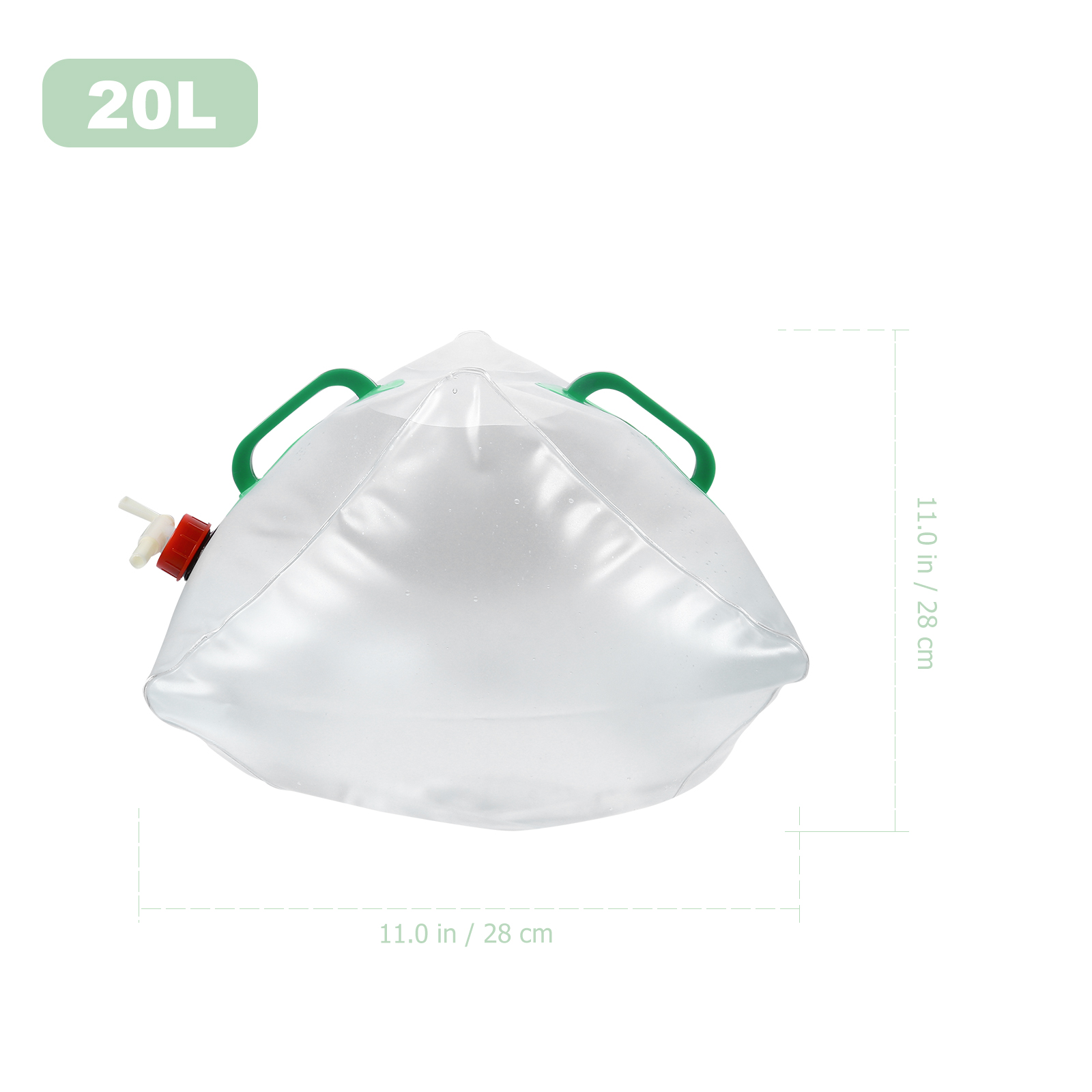 2PCS Water Storage Carrier Bag Outdoor Hiking Emergency Water Container