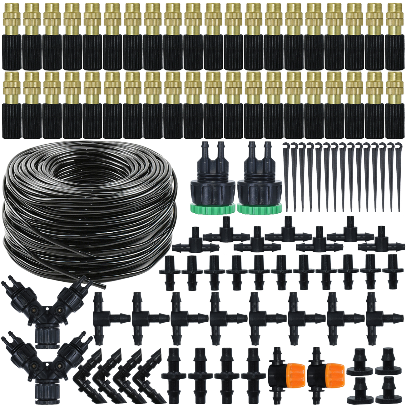 10-50M Garten 4/7mm Schlauch Automatische Tropf Bewässerung Bewässerung Bausatz System 1/4&#39;&#39; Durcheinander Nebel Düsen für Rasen Topfpflanze Gewächshaus
