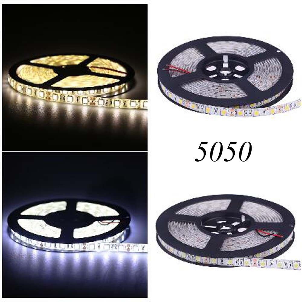 Led Strip Light 5m 5050 Smd Rgb Flexible Strip Led Light Muti Color 12v 300 Led Lamp Tv Desktop Screen Backlight Diode Tape