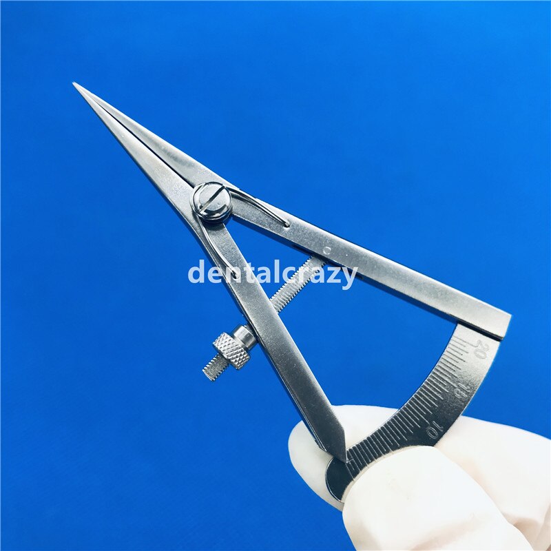 Øjenlåg caliper 20mm castroviejo caliper skruejustering rustfrit stål/titanium dental/oftalmisk instrument: Ss- lige