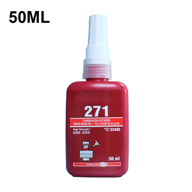 50ML High Strength Threadlocker Anaerobic Adhesive Glue 271 272 Locking Adhesive Metal Screw Anaerobic Adhesive Anti-corrosion: 271