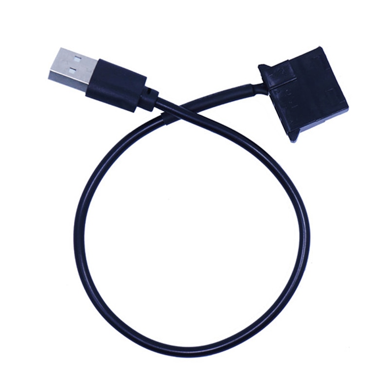 1Pc Usb Naar 4 Pin Molex Fan Voedingskabel Computer Case Adapter Cord 4Pin Vrouwelijke Om 5V Usb mannelijke Usb Adapter Kabel