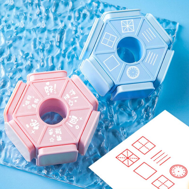 1pcs Seal Six-sided Teacher Seal Award Badge Special for Kids Children H-best