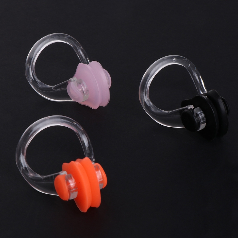 Attelle nasale en Gel de silice, 3 pièces, pince-nez étanche pour natation, Fitness, piscine, PC