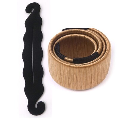 Vrouwen Haar Accessoires Elastische Haarbanden Haar Vlechten Braider Tool Styling Donut Knot Loop Pull Haarspelden Barrette Clips