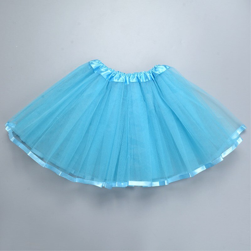Jaar schattige meisjes tutu rokken babymeisjes pluizige pettiskirts rok prinsessenmeisje baljurk rok danskleding feest blauw: Hemelsblauw