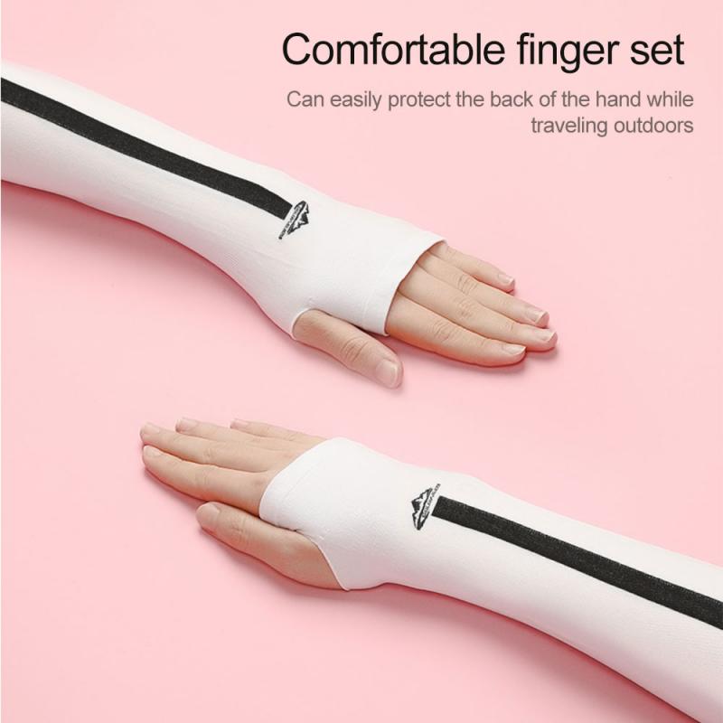 1Pairs Unisex Cooling Arm Sleeves Cover Cycling Running UV Sun Protection Outdoor Men Nylon Cool Arm Sleeves Cycling Accessories