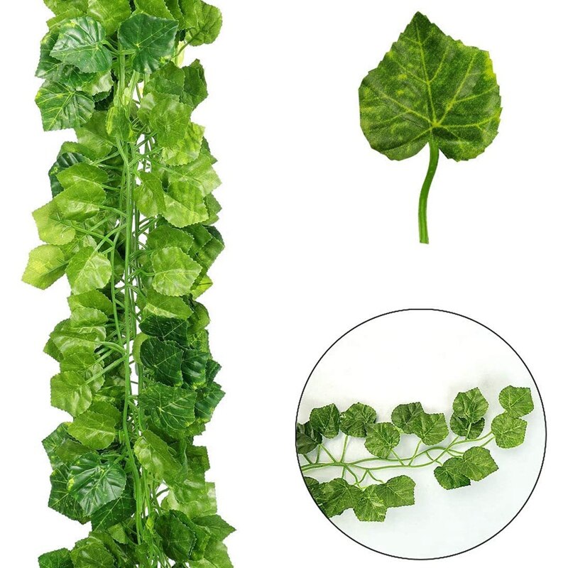 12 Strengen Kunstmatige Nep Druif Wijnstokken Klimop Bladeren Met 3 Strings Druiven Voor Wedding Party Thuis Wanddecoratie