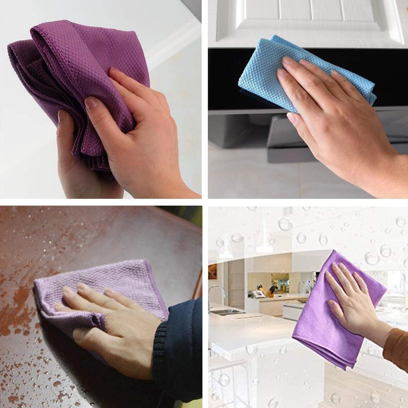 Microfiber Cleaning Dish Cloths for Washing Dishes Dish Towels and Dishcloths