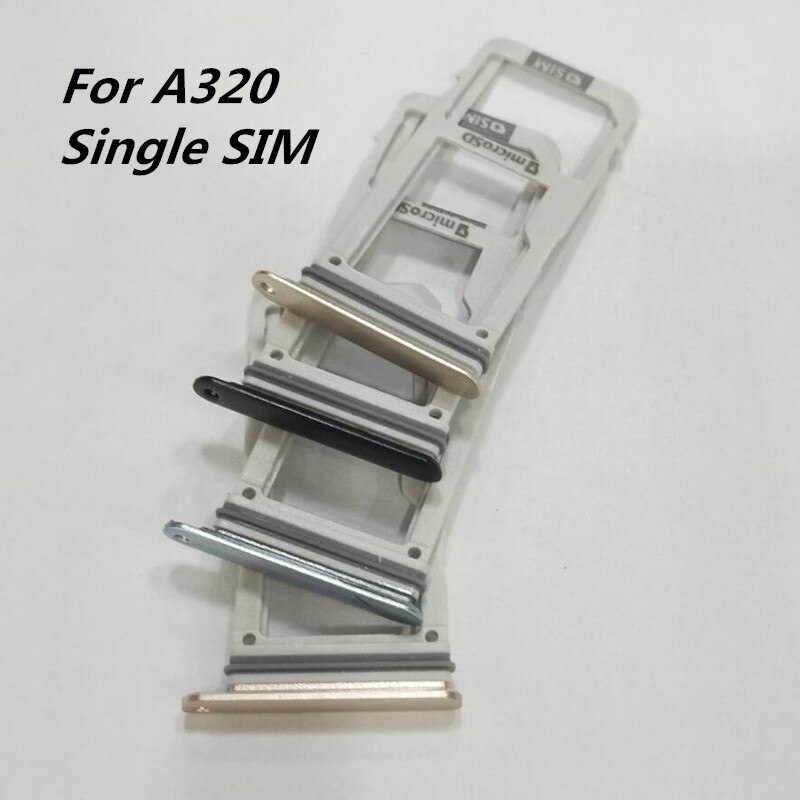 1 PCS Single SIM Card Tray Slot SD Kaarthouder Adapter Onderdelen Voor Samsung Galaxy A320 A3