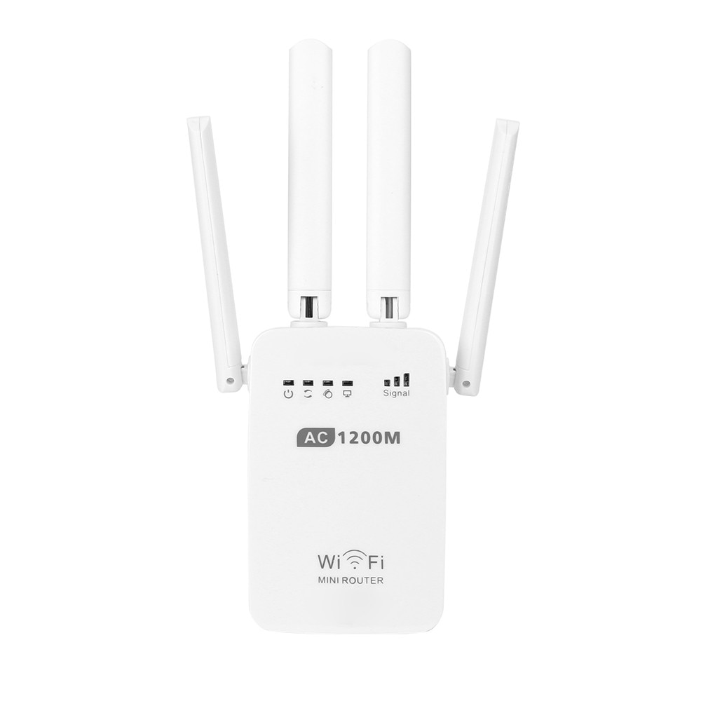 VOBERRY 1200 Mbps Dual Frequentie 2.4/5g Draadloze Range Expander WiFi Relais Router 4 Antenne Breed Scala Draadloze