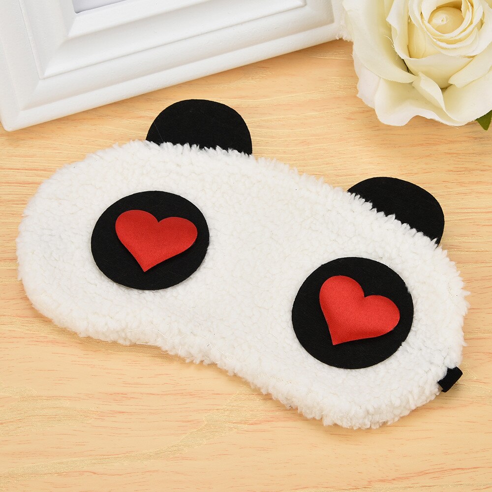 Mascarilla para dormir con de Panda, máscara para los ojos para dormir, parche bonito para descanso de viaje, 1 unidad