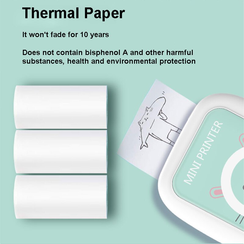 Thermal Printer MINI Wirelessly Bluetooth 200dpi Photo Label note Portable Printer Printing USB Portable MINI Thermal printer