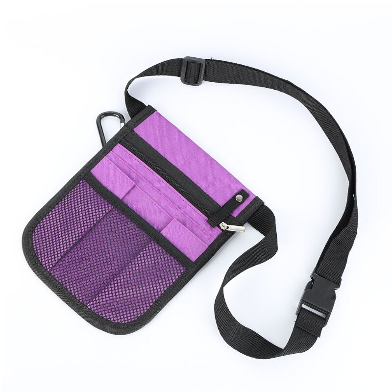 Medicl Organizer Riem Verpleegkundige Heuptas Fanny Pack Draagbare Medoical Gereedschapstas: purple