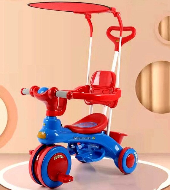 LazyChild Pedal Trike Baby Balance Bike Multi-function Kid Bicycle Child Stroller For 1-6 Years Baby: 14