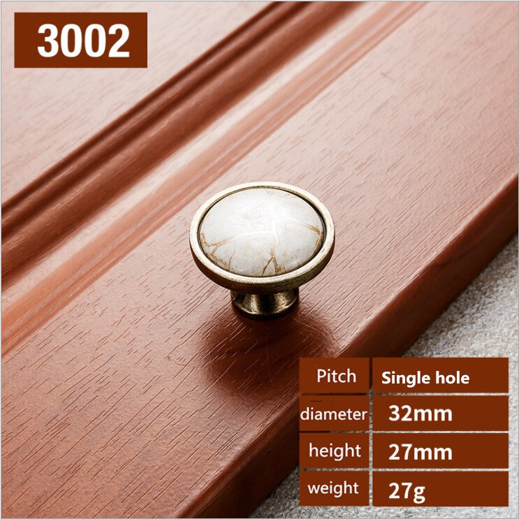 Ceramic Handles for Kitchen Cupboards Cabinet Door knobs Drawer Pulls Antique Furniture Handles Marble Vein Knobs and Handles: 3002-0