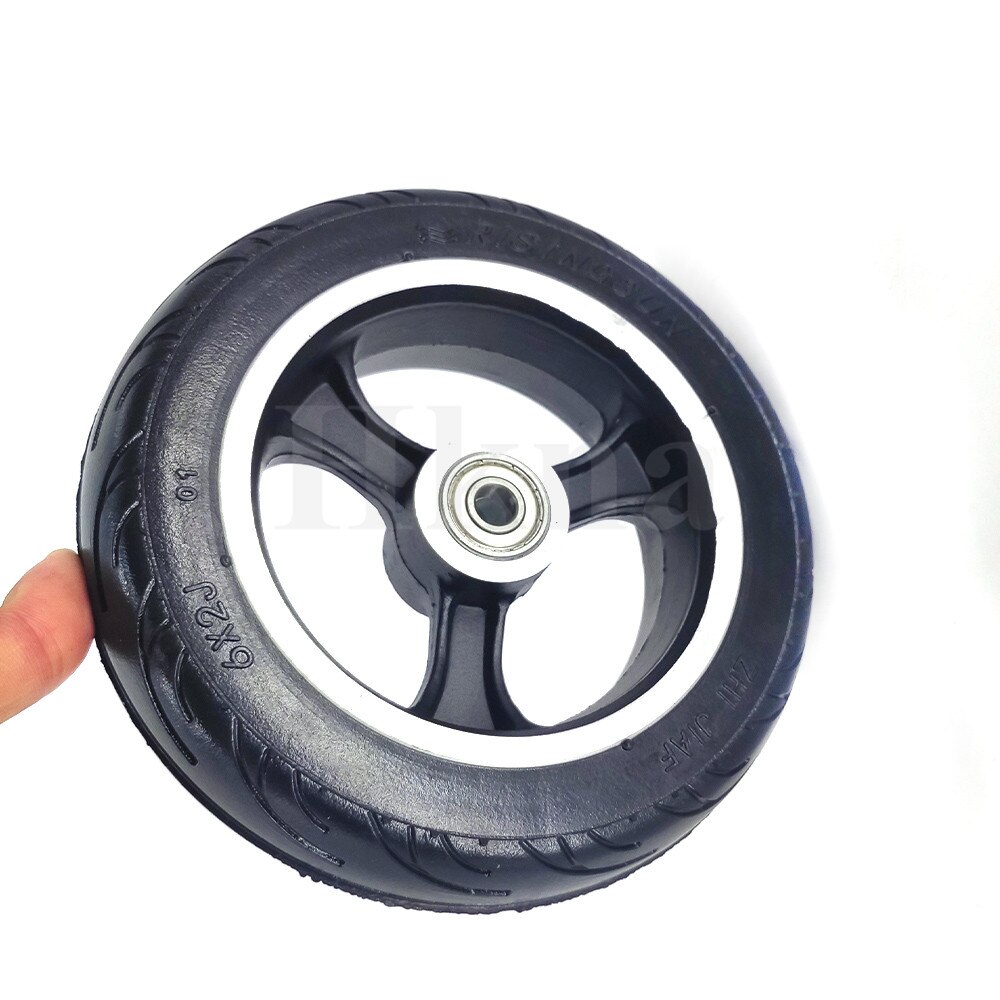 6 Inch Wheel 6x2 Pneumatic Tire Wheel for Mini Electric Scooter Fast Wheel F0 6X2 Solid Tire Wheel