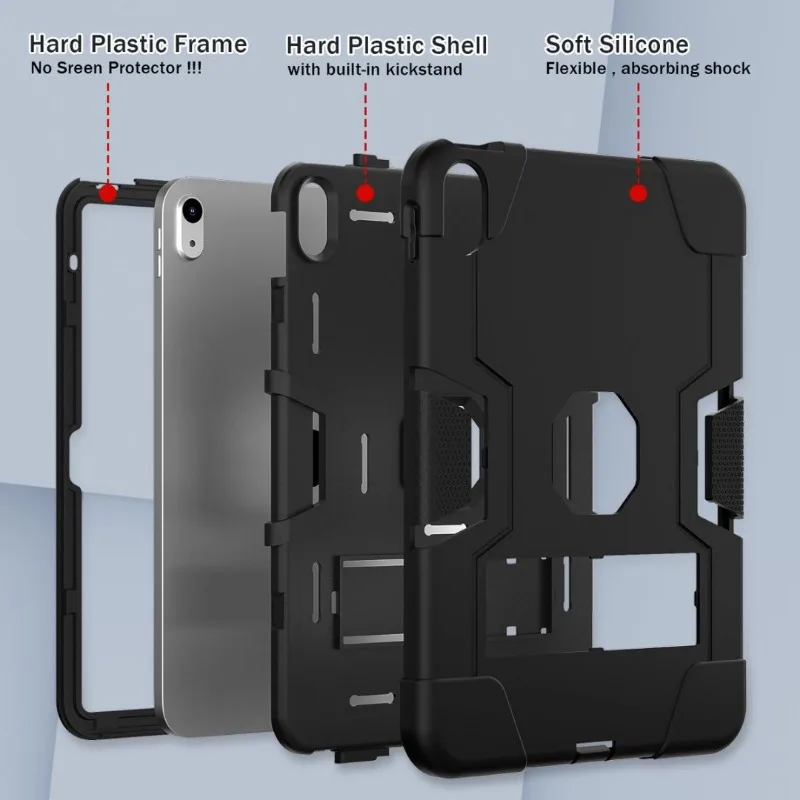 Para Apple IPad 11th Gen A16 2025 Funda con soporte de armadura Funda para IPad 10th 2024 Airbag protección a prueba de golpes carcasa soporte para tableta