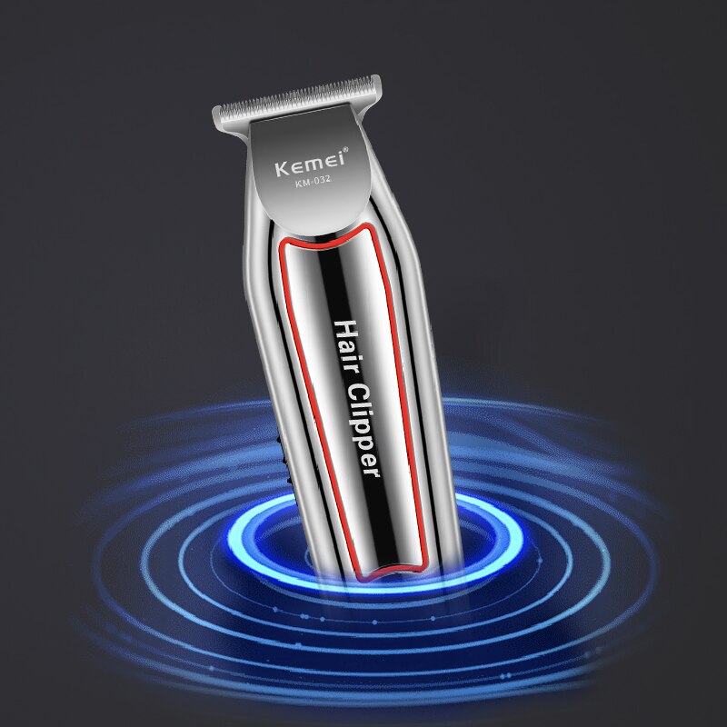 Kemei 032 maquinilla eléctrica para cortar el pelo recargable sin cable para hombres recortadora de barba de 0mm cortadora de pelo de cabeza calva