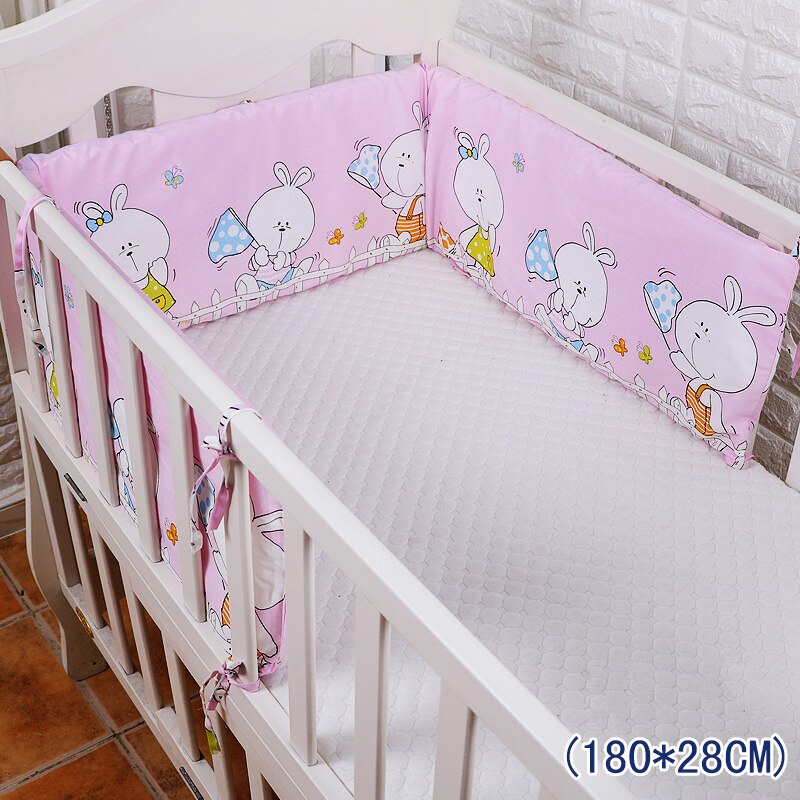 1 pc bomuld baby seng kofanger værelse indretning tegneserie mønster krybbe kofanger nyfødte krybbe beskytter spædbarn barneseng sikkerhedsskinner til børneværelse