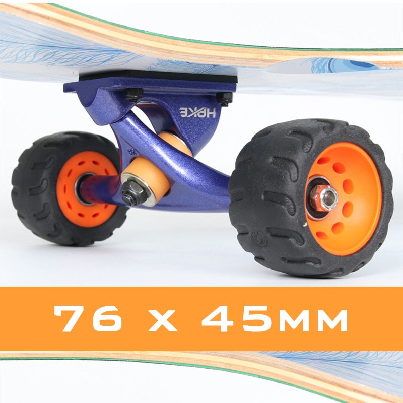 80A Low-noise Anti-vibrate Road Tyre Skate board Wheels for Flat Plate Single Double Rocker Skate Board Durable PU 4 pcs/lot