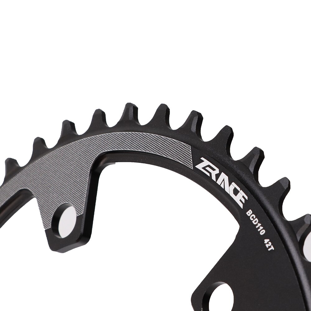 Zrace Racefiets Kettingblad Bcd 110 38T 40T 42T 44T Fiets Kettingwiel Aluminiumlegering Enkele Disc fietsen Accessoires Zwart