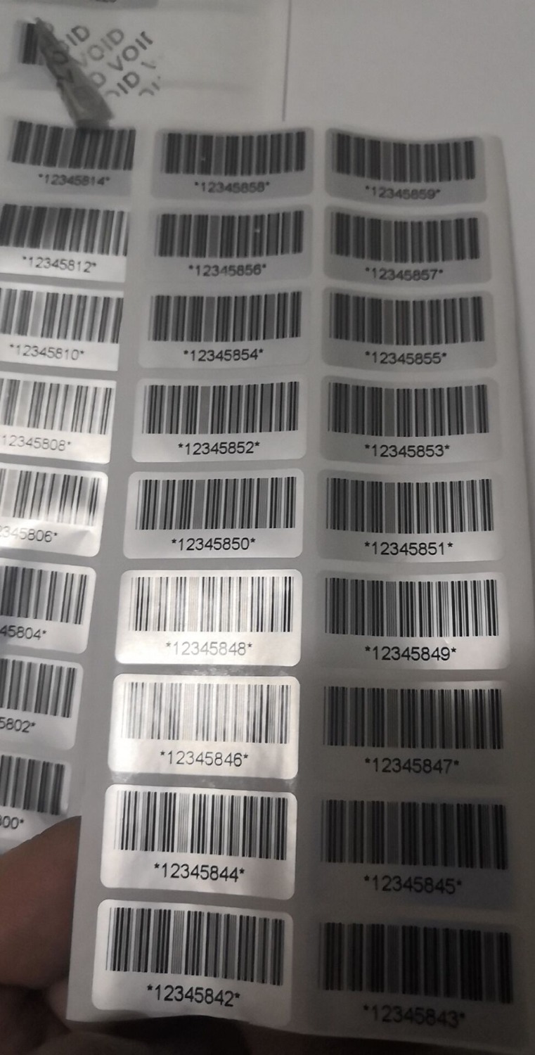 100 Warranty Protection Stickers (30mm x 15mm) Safety Seal Anti-tampering Warranty Unordered Serial Number Label Sticker