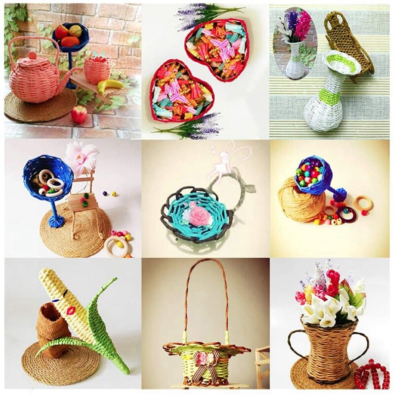 1.0Mm Floral Bind Wire Wrap Twine Handmade Iron Wire Paper Rattan for Flower Bouquets (Length: 210M)