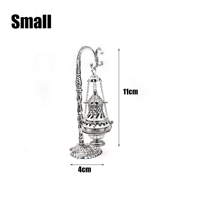 Legering kristen kyrka hem religiös gudstjänst rökelse brännare gudstjänst förnödenheter kors bön religiös kyrka souvenirer l/m/s: Smll 11 x 4cm