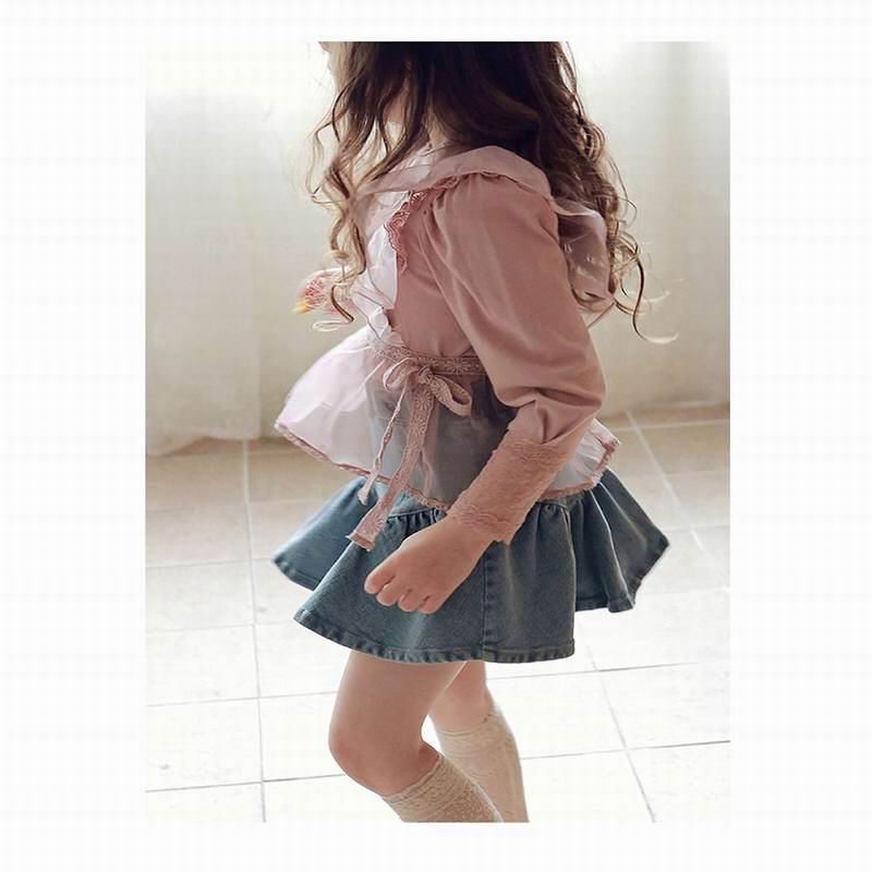 Chaleco coreano para bebé, ropa de tul bordada para niña, E20579,