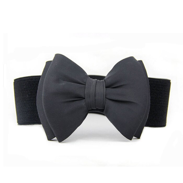 Chamsgend Nieuw Mode vrouwen Elastische Taille Blet Met Grote Strik July13: A