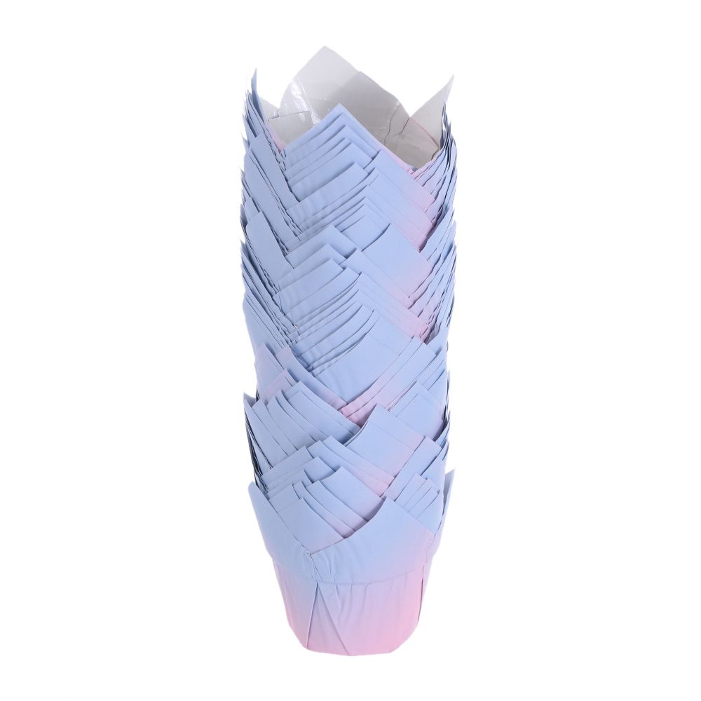 50pcs Greaseproof Paper Tray Cupcake Liners Cupcake Paper Tulip Baking Cups Cake Muffin Cups Bakeware Pastry Tools: --Style 9