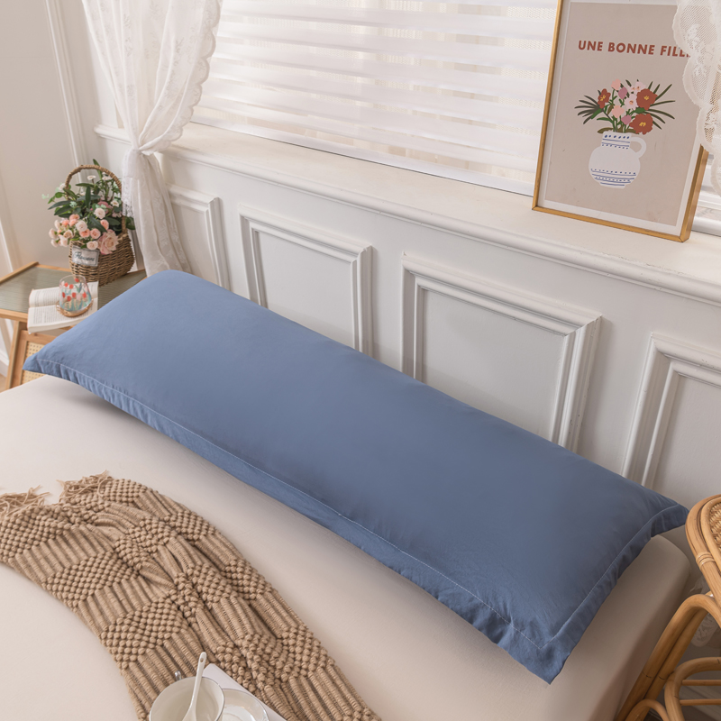 One Piece Double Long Pillowcase Home Couple Pillowcase Extended Pillowcase (Excluding Core): 50*70cm / Blue