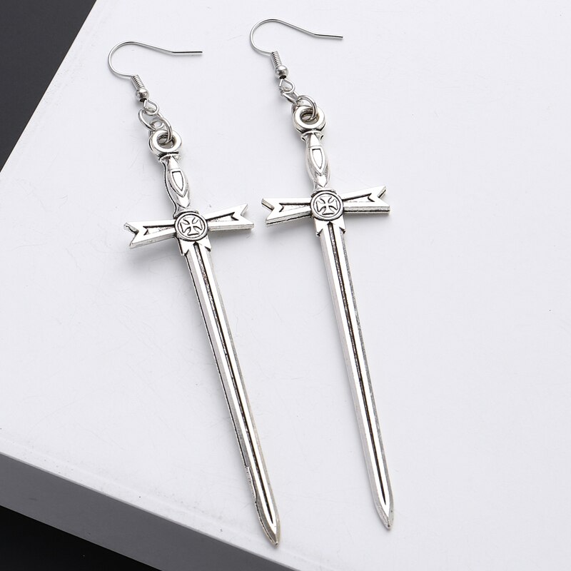 Boucles D'oreilles CZ Star Streetwear Hip Hop, Unisexe, Argentées - Neuves Dans Leur Emballage
