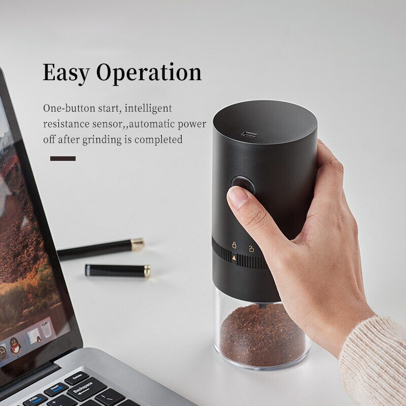Tragbare Elektrische Kaffeemühle USB Aufladbare Gewürze Pfeffer Kaffee Bohne Mühle Maschine Küche Werkzeuge Einstellbare Kaffeemühle