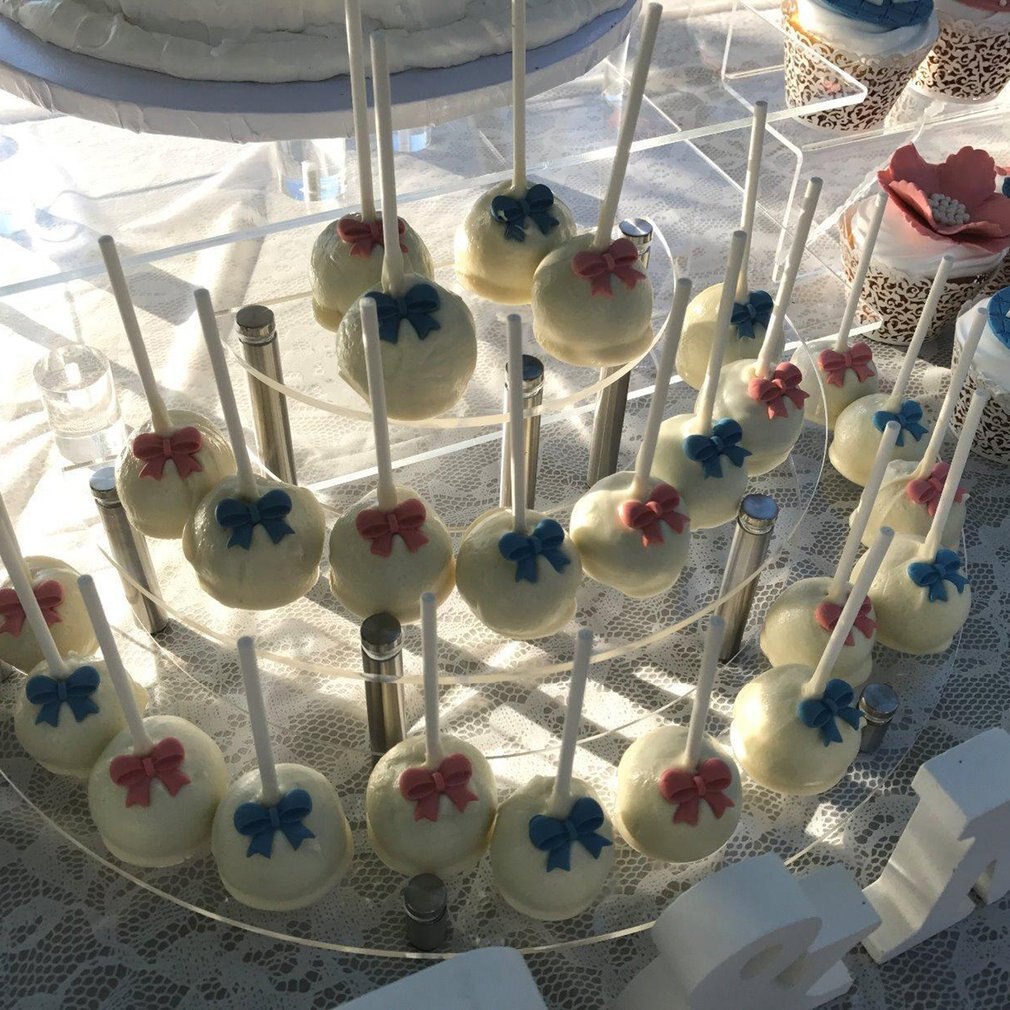 Acryl Cupcake Stand 3 Tier Cake Stand Dessert Cupcake Display Rack Holder Wedding Christmas Decorations Transparant