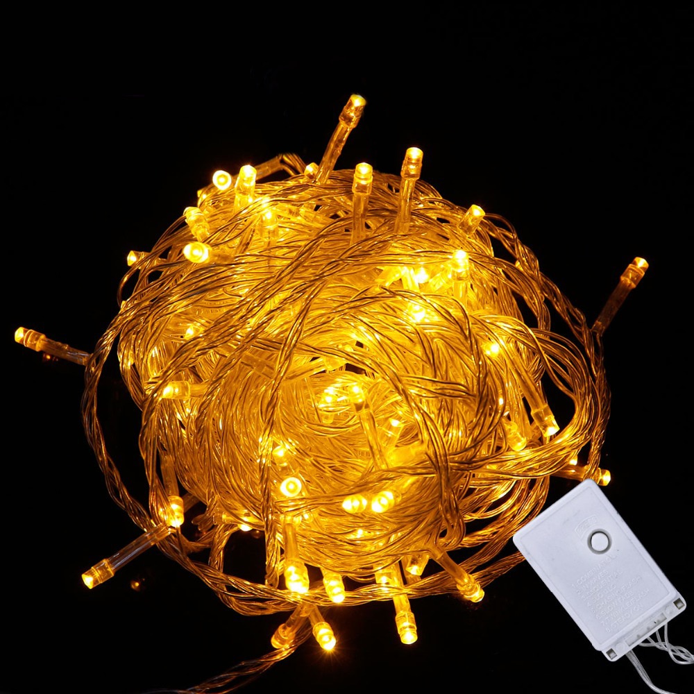 Flexible 220V 110V Waterproof LED Light String Garland for Party Wedding Christmas Decor 10M 100 LEDs Chain Fairy String Lights