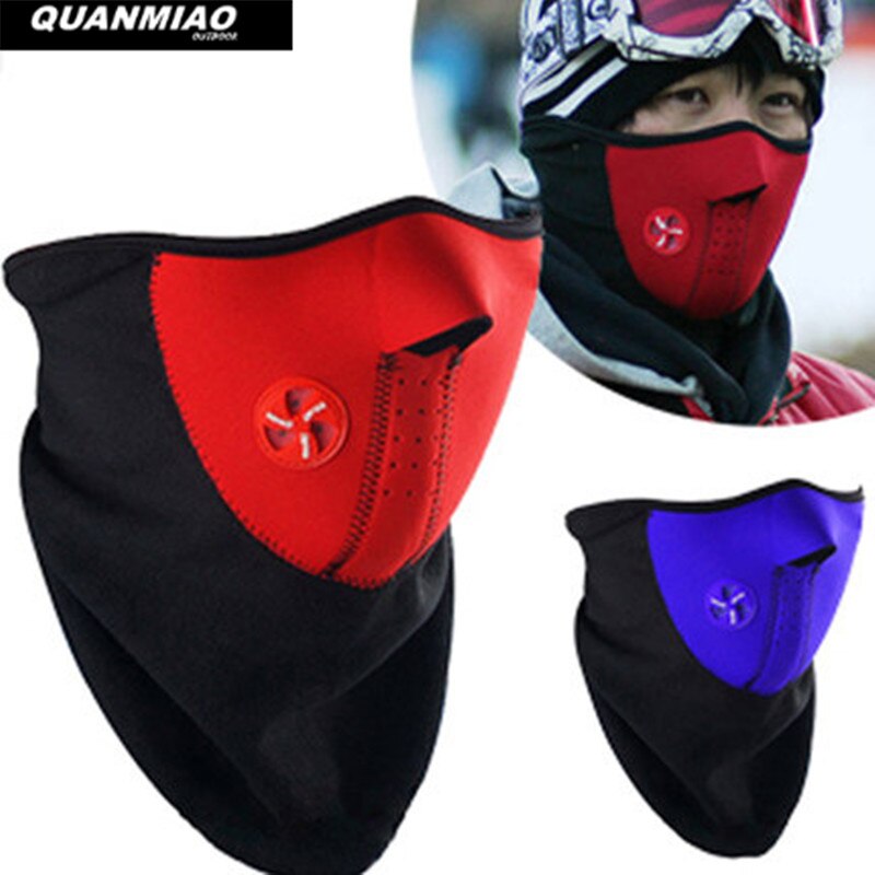 Fleece Fahrrad Hälfte Gesicht Maske Abdeckung Gesicht Haube Schutz Ski Radfahren Sport Im Freien Winter Hals Schutz Schal Warme Maske