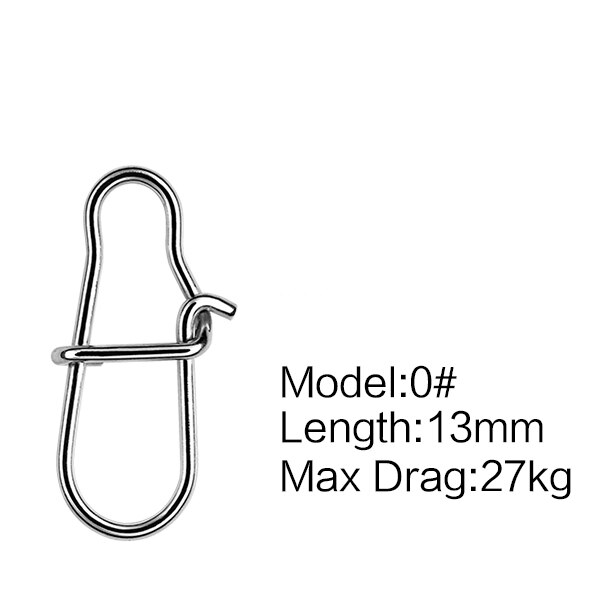 Zetiling Fastach Clips, Vissen Clip Snaps RVS Vissen Swivel Snap Vissen Rolling Swivel Snap Swirl Connector Vissen Lokken Leiders Accessoires 50 Stks